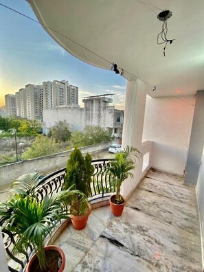 Blick von der Unterkunft