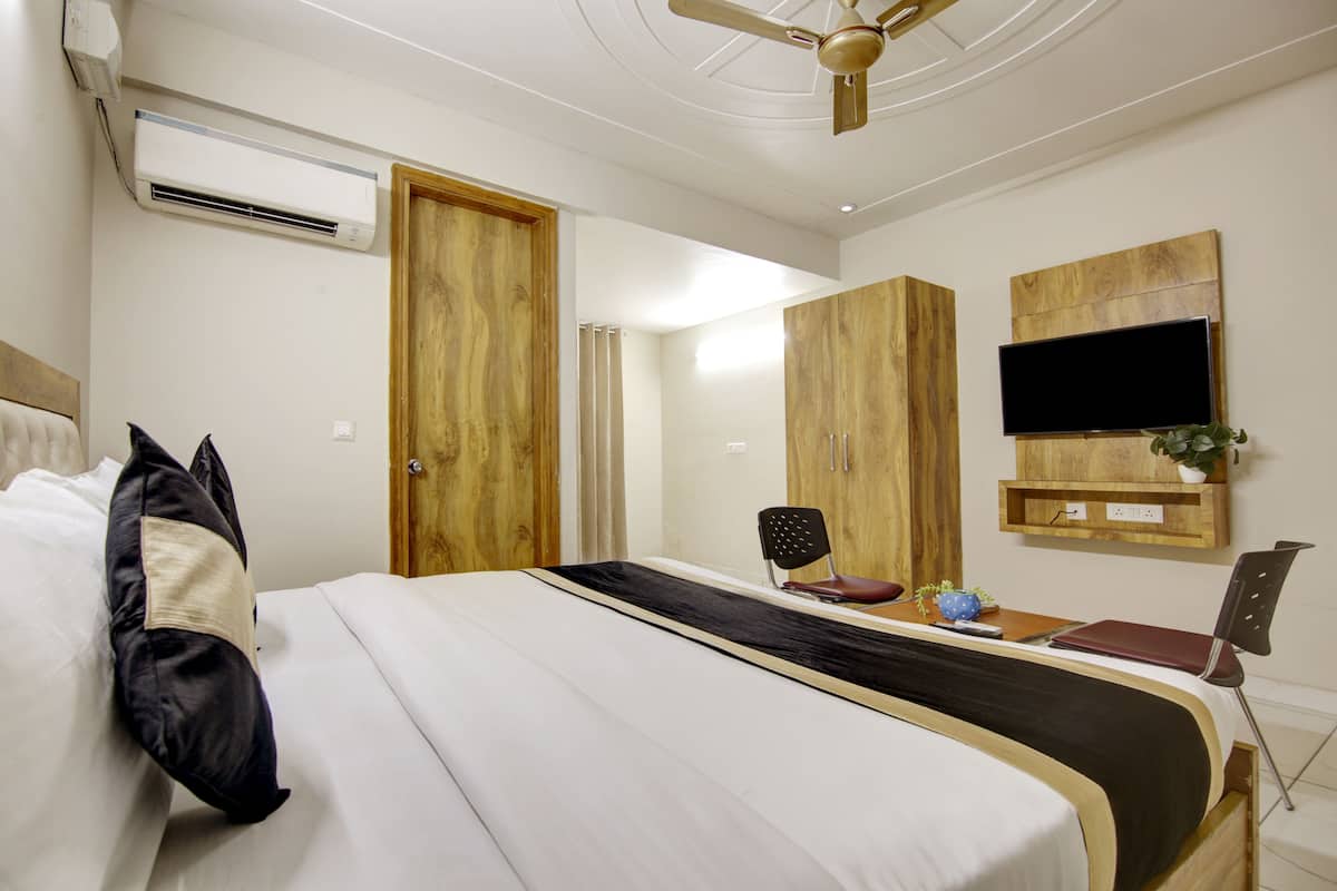 Deluxe tweepersoonskamer, balkon | Lakens van Egyptisch katoen, luxe beddengoed