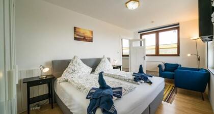 Ferienwohnung 'Appartement Möwennest' mit Meerblick, Gemeinschaftsterrasse und Wi-Fi