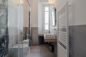 Regadera, secadora de cabello, bidet 