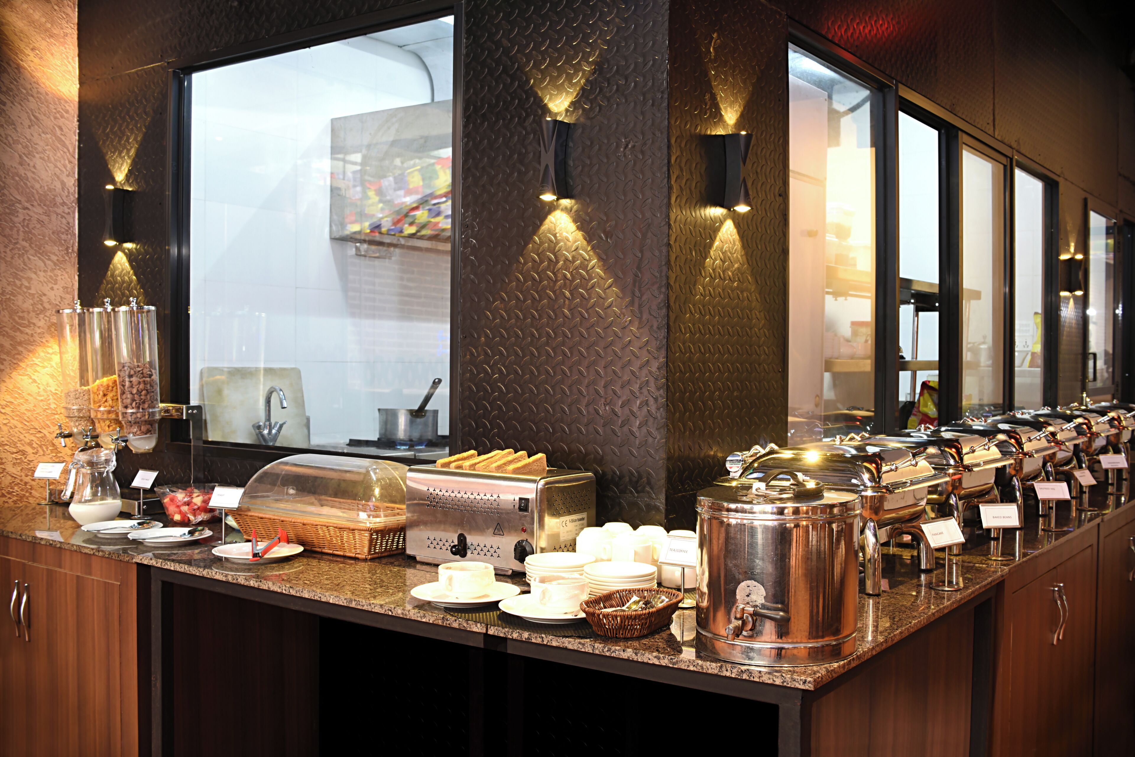 Free daily buffet breakfast