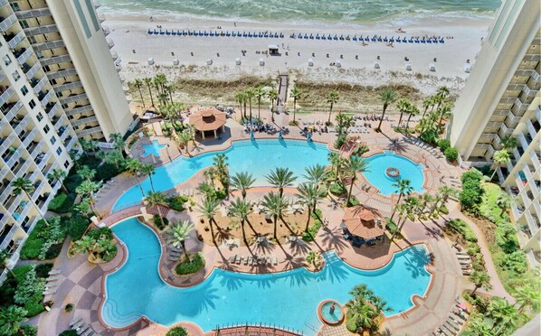 Indoor pool, a heated pool - Shores of Panama Chic 2-BD Beachfront Resort Condo! (Panama City Beach)