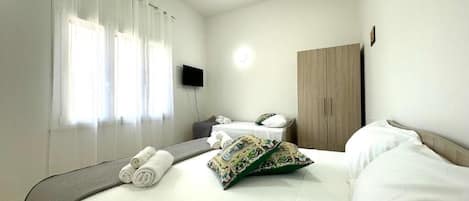 1 bedroom, iron/ironing board, bed sheets