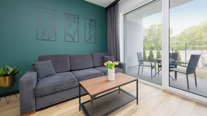 Apartment, 1 Bedroom, Terrace | Living area - Bemowo Apartment With Garden by Renters (Warsaw)