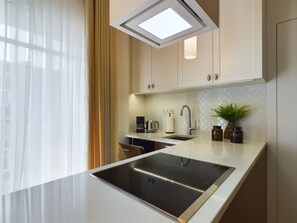 Studio, Balkon | Eigene Kochnische | Wasserkocher mit Kaffee-/Teezubehör