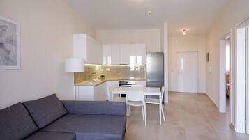 Lägenhet Superior - balkong - utsikt mot staden | Vardagsrum