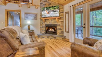 TV, fireplace, video games, offices