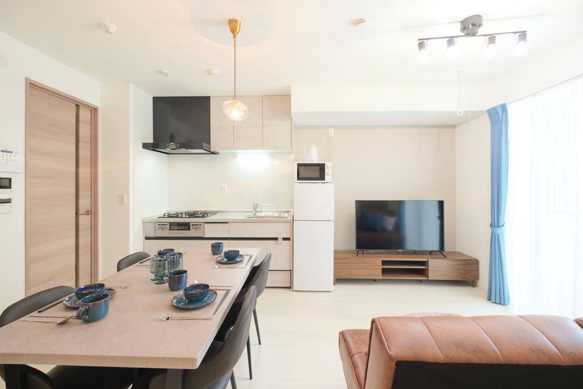 A, 4-person Accomodation, Non Smoking | Living area | Flat-screen TV