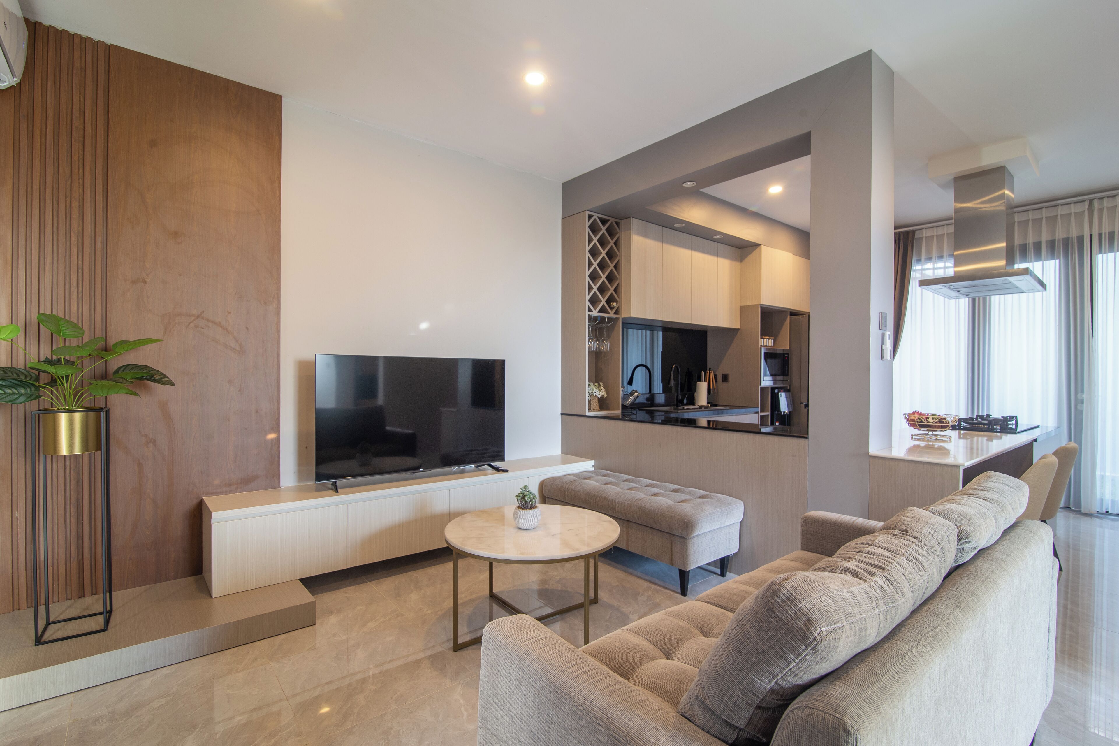 Hus – basic, balkong, strandutsikt | Oppholdsområde | Flatskjerm-TV