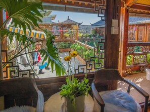 Premium bedding, memory-foam beds, desk, laptop workspace