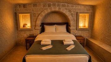Premium bedding, memory-foam beds, minibar, desk