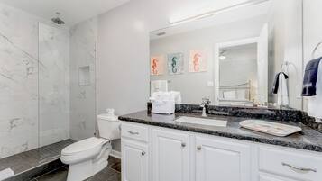 Hair dryer, towels