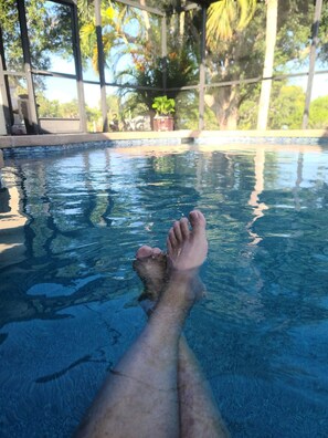 Udendørs pool, opvarmet pool