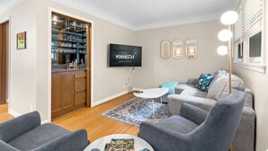 TV, foosball, books