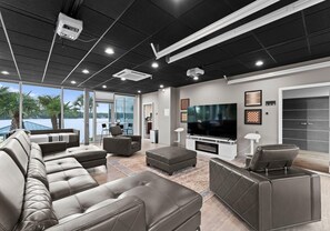 House, Multiple Beds (The Glass Mansion w/Optional Boat Ren) | Living area - The Glass Mansion W/optional Boat Rental (Terrell)