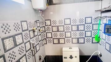 Shower, soap, shampoo