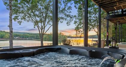 Lakefront Luxury Home: Sleeps 15 | Spa & Game Room