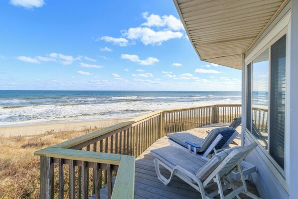 Property grounds - Panoramic ocean views abound at this oceanfront Duck home! (Duck)