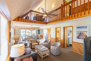 Smart TV, video games - Semi-oceanfront Nags Head home w/ocean views, hot tub & large yard by Sun Realty (Nags Head)