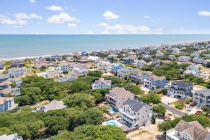 Exterior - Spacious pet-friendly oceanside Duck home w/ pool and hot tub! (Duck)