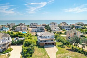 Exterior - Oceanside Corolla home w/ saltwater pool, hot tub, and elevator! (Corolla)