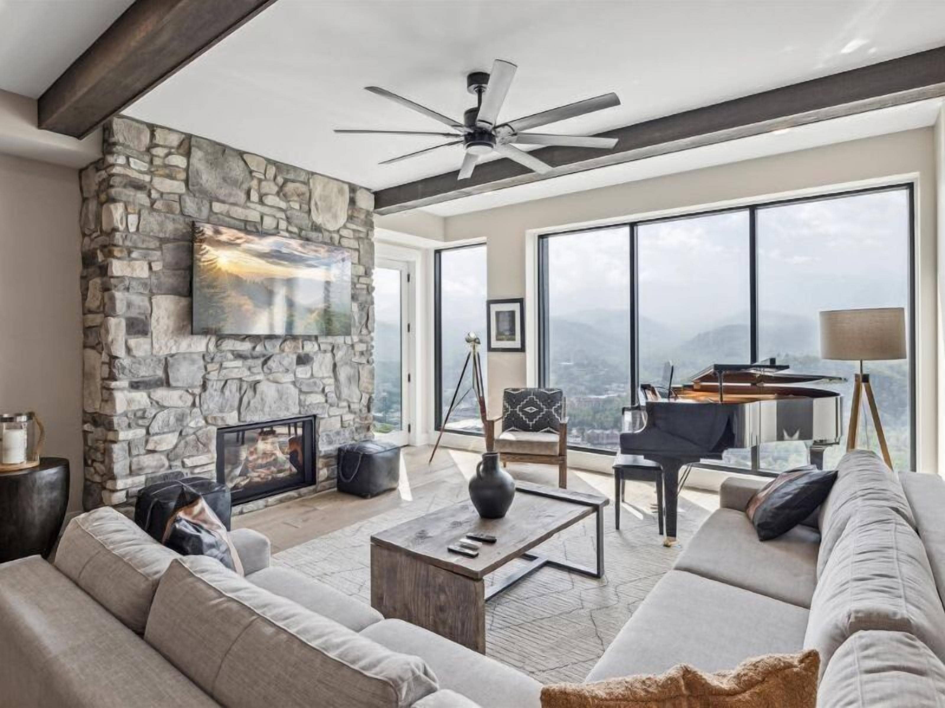 Smart TV, fireplace, offices