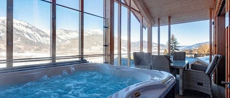 Superior Ferienwohnung mit Galerie, Sauna & Außenbadewanne | Terrazza/patio