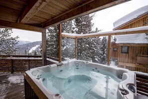 Ferienhaus # 48 mit IR-Sauna, Whirlpool innen & Whirlpool außen | 전용 스파 욕조