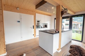 Superior Ferienhaus #68 mit IR-Sauna | Private kitchen | Fridge, stovetop, dishwasher, coffee/tea maker