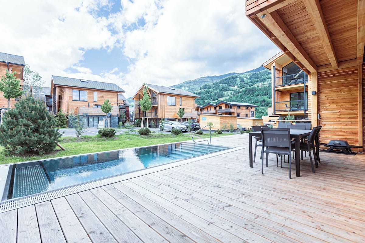 Ferienhaus # 5b mit Sauna und Pool | Wi-Fi ฟรี