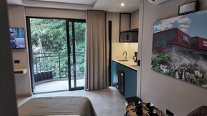 Exclusieve Twin kamer, 2 tweepersoonsbedden (Olive Suite) | Luxe beddengoed, een minibar met enkele gratis items