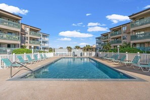 A heated pool - A Place at the Beach III 9520-2B Summer Escape at Myrtle Beach Ocean View Condo (Myrtle Beach)