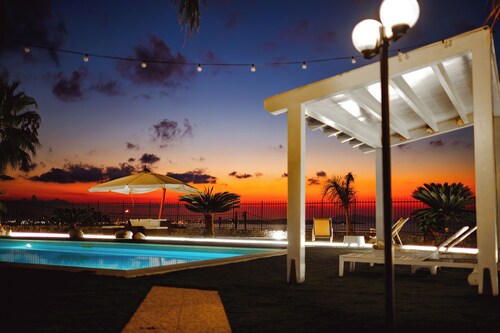 Sicily Villa Luxury Suite with a view of the Aeolian Islands