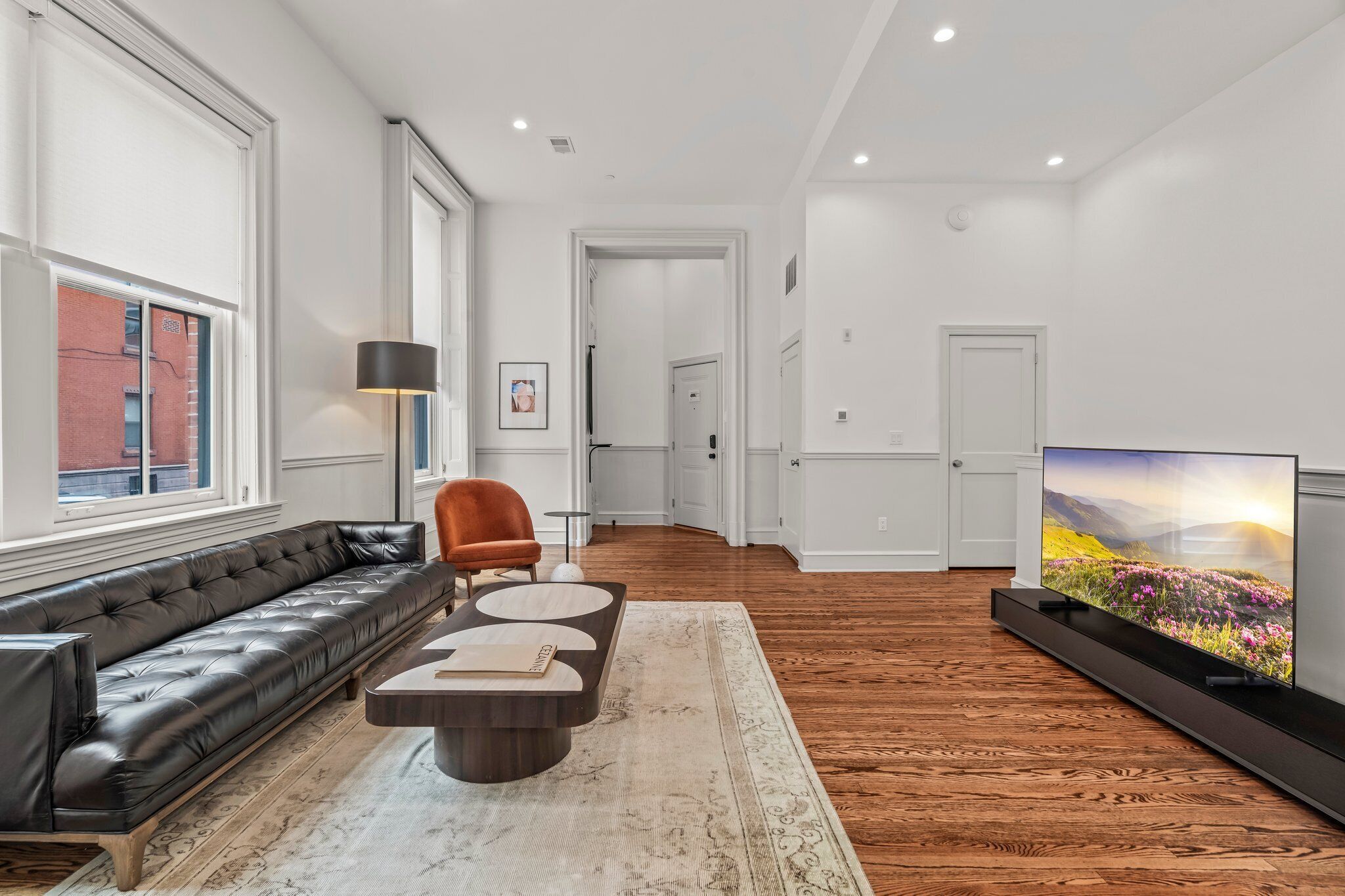 Apartamento superluxo, 2 quartos, vista para a cidade, no piso térreo | Área de estar