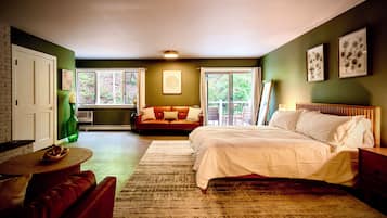 Comfort Studio Suite, Garden View | 1 間臥室、遮光布/窗簾、免費無線上網、床單