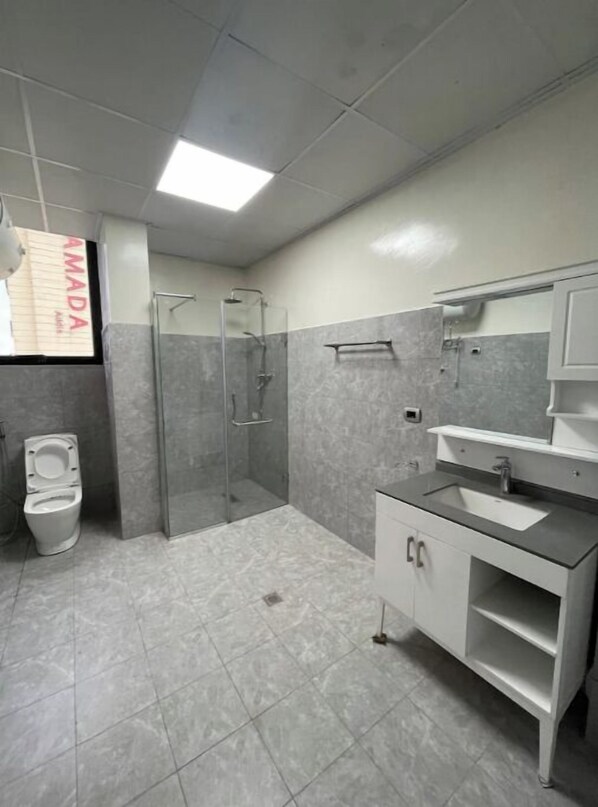 Towels, soap, toilet paper