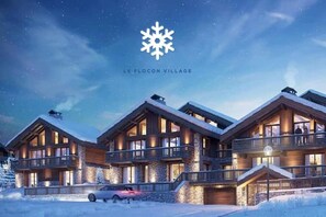Exterior - Ours Rouge- Beautiful Chalet in Meribel Village (Meribel Village Les Allues)