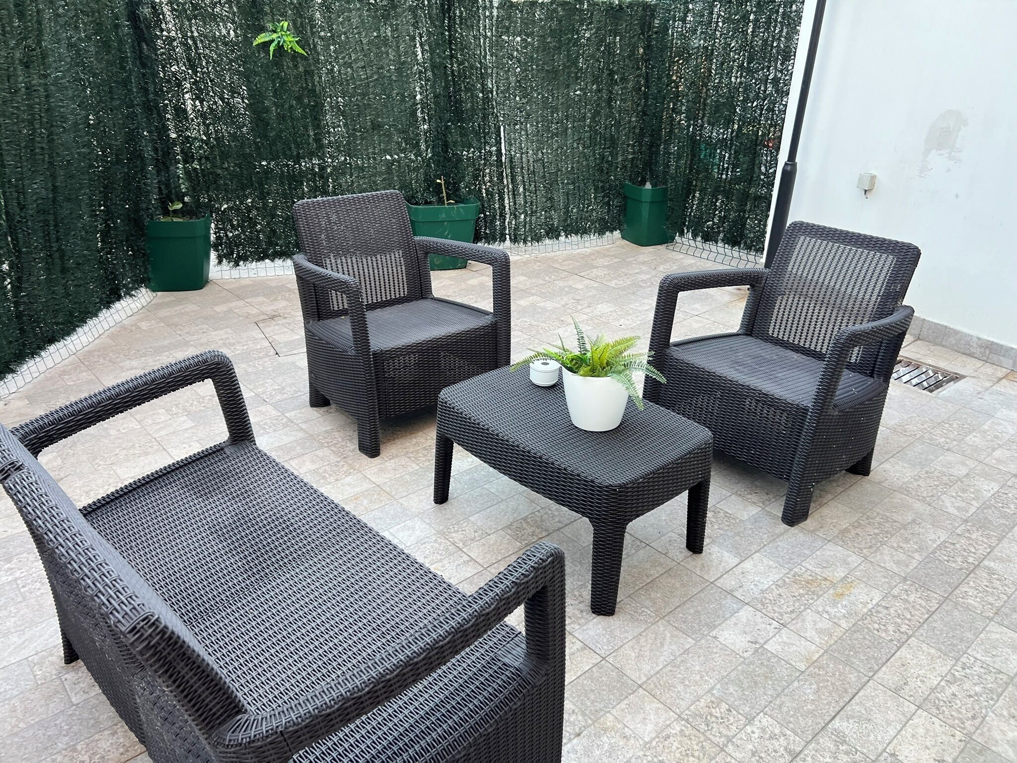Comfort-Apartment, Stadtblick | Terrasse/Patio