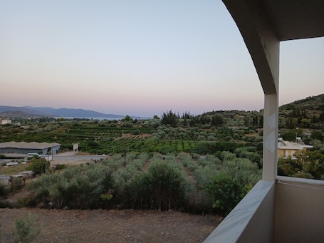 Terraza o patio. TOLO BLUE BAY