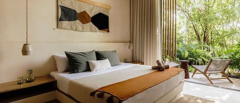 1 bedroom, desk, iron/ironing board, travel cot