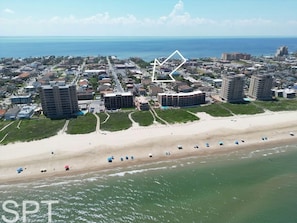 Vlak bij het strand