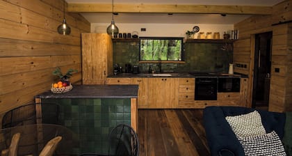 Secluded Yorkshire Cabin with Private Lake, Sauna & Fire Pit
