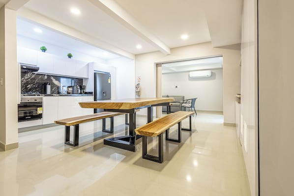 Appartement Deluxe | Cuisine privée | Mélangeur, congélateur