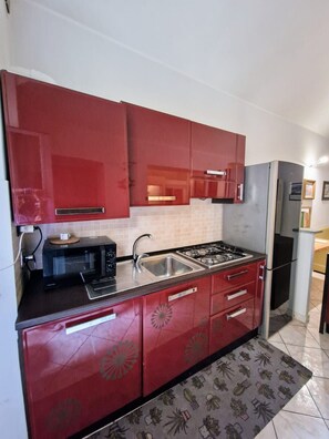 Réfrigérateur, micro-ondes, lave-vaisselle, cafetière/bouilloire