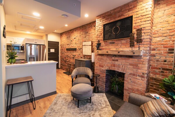 Lägenhet Premium - 1 kingsize-säng med bäddsoffa - icke-rökare - kök | 1 sovrum, arbetsyta för laptop, strykjärn/strykbräda och gratis wi-fi