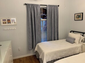 2 bedrooms, iron/ironing board, travel crib, free WiFi