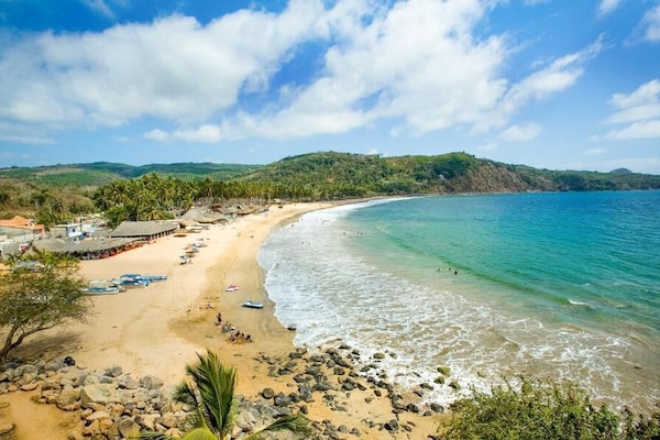 Beach nearby, white sand
