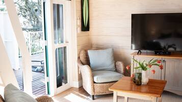 Luxury-Villa, 2 Schlafzimmer, Küche, Meerblick | Wohnbereich