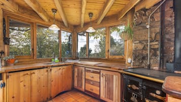 Frigorífico, horno, placa de cocina y cafetera o tetera