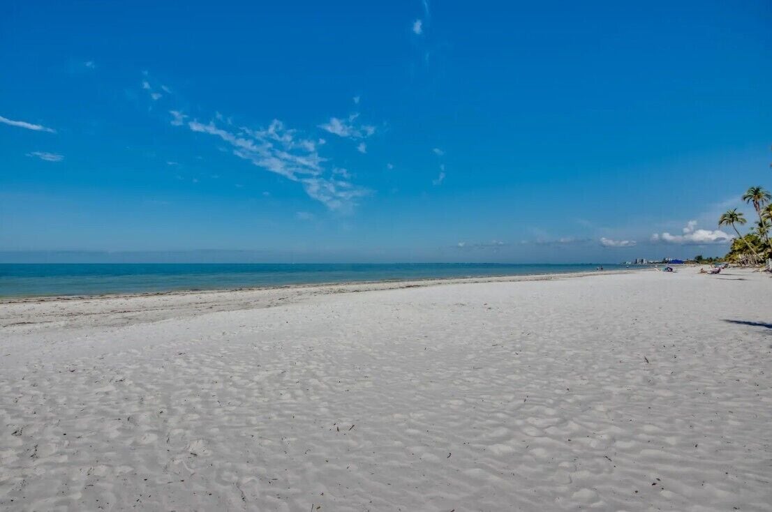 Playa en los alrededores, camastros y toallas de playa 